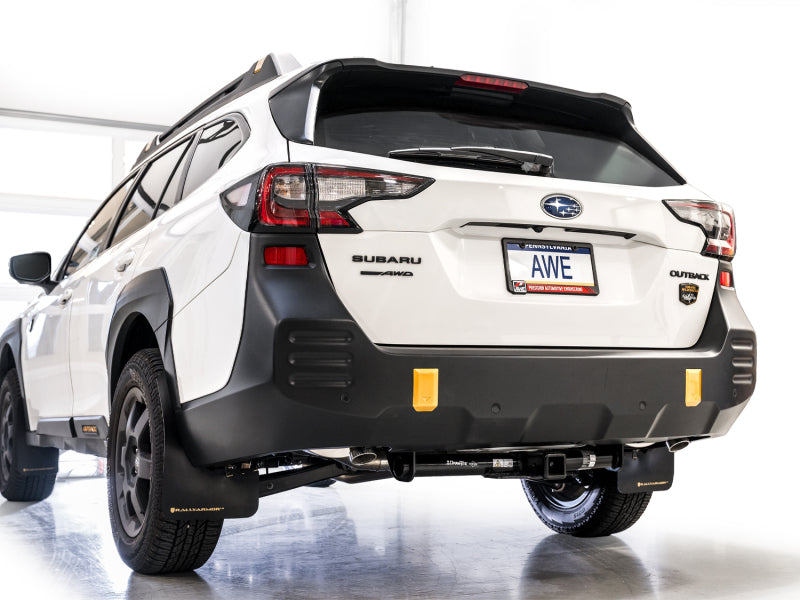 AWE Tuning 20-25 Subaru Outback (Wilderness & XT) 0FG Cat-Back Exhaust w/Dual BashGuards