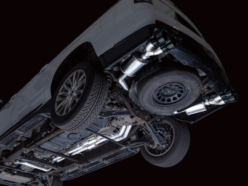 AWE Tuning 2021+ Cadillac Escalade 6.2L 0FG Dual Exit Exhaust System w/ 5in Diamond Blk Tips