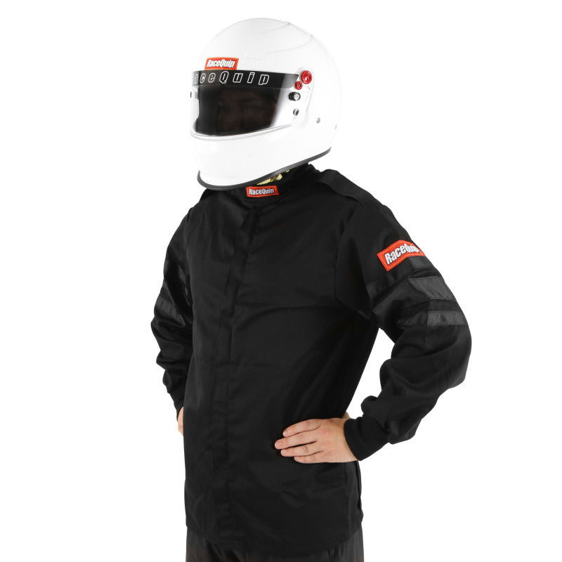 RaceQuip Black SFI-1 1-L Jacket - 2XL