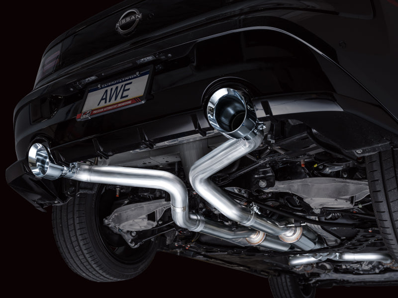 AWE Tuning 2023 Nissan Z RZ34 RWD Track Edition Cat-Back Exhaust System w/ Chrome Silver Tips