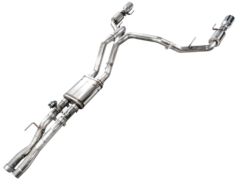AWE Tuning Gen 3 Raptor R SwitchPath Exhaust - Chrome Silver Tips