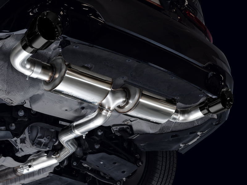 AWE 19-23 BMW 330i / 21-23 BMW 430i Base G2X Touring (Excl. Conv) Axle-Back Exhaust - Diamond Black
