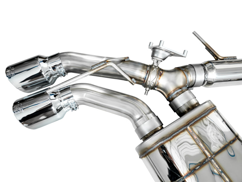 AWE Tuning 2021+ Cadillac CT4-V Blackwing SwitchPath Exhaust - Chrome Silver Tips
