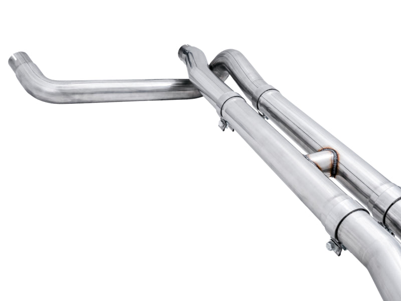 AWE Tuning 4th Gen GM 1500 6.2L 0FG Cat-Back Split Rear Exit (w/ Bumper Cutouts) - Quad Diamond Tips