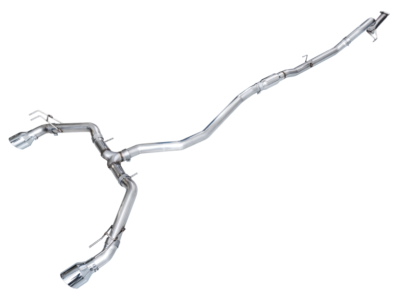 AWE Tuning 22+ Honda Civic Si/Acura Integra Track Edition Cat-Back Exhaust - Dual Chrome Silver Tips