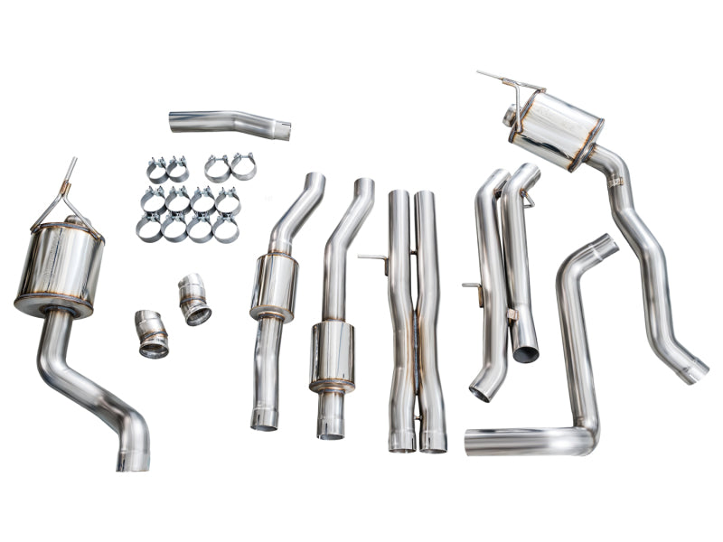 AWE Tuning 2021+ Cadillac Escalade 6.2L ESV 0FG Dual Exit Exhaust System (Reuses OE Tips)