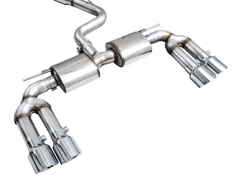 AWE Tuning 22-24 Audi 8Y S3 Touring Edition Exhaust - Chrome Silver Tips