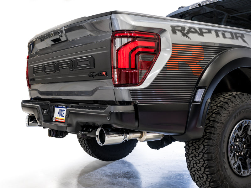 AWE Tuning Gen 3 Raptor R SwitchPath Exhaust - Chrome Silver Tips