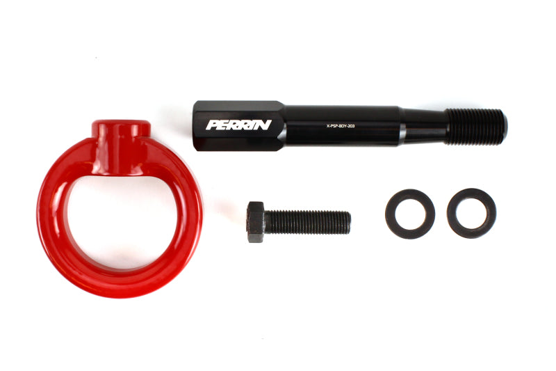 PERRIN 15-17 Subaru WRX & STI / 13-17 Crosstrek / 12-16 Impreza Tow Hook Kit (Front) - Red