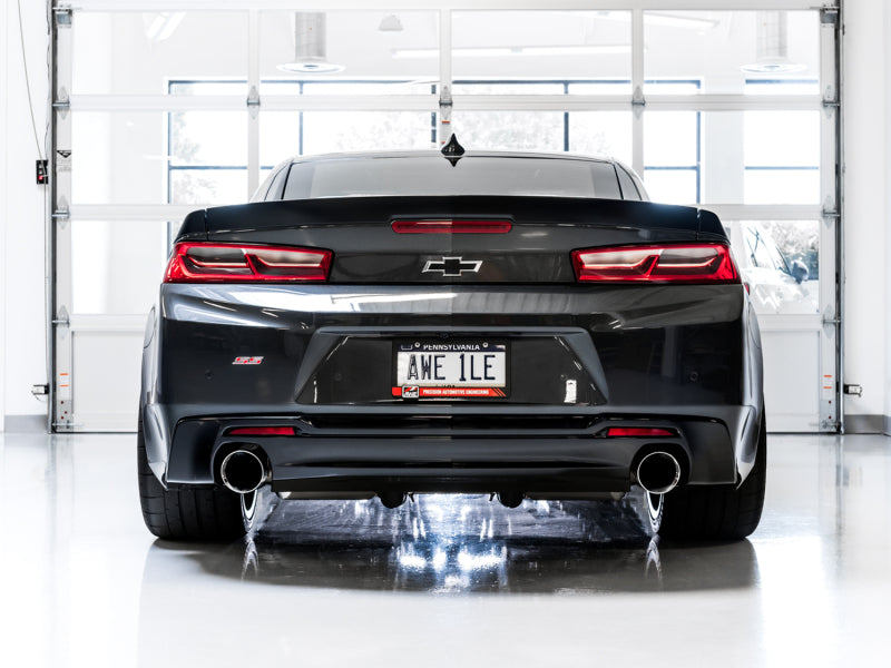 AWE Tuning 16-18 Chevrolet Camaro SS Axle-Back Exhaust - Touring Edition (Chrome Silver Tips)