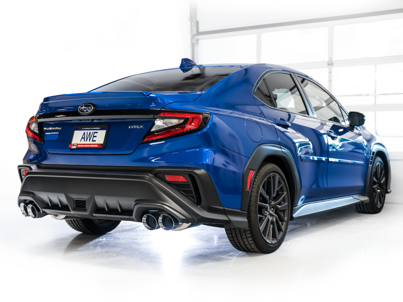 AWE Tuning 22-25 Subaru VB WRX Touring Edition Axle-Back Exhaust - Chrome Silver Tips