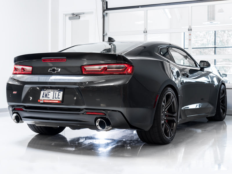 AWE Tuning 16-18 Chevrolet Camaro SS Axle-Back Exhaust - Touring Edition (Chrome Silver Tips)