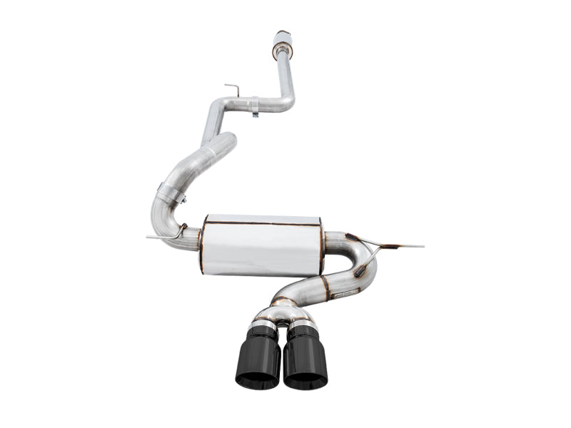 AWE Tuning Ford Focus ST Touring Edition Cat-Back Exhaust - Resonated - Diamond Black Tips