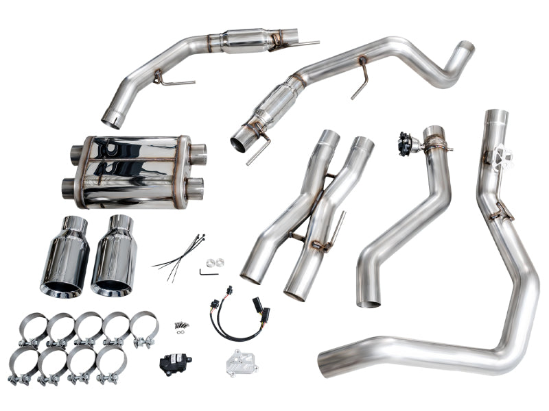 AWE Tuning Gen 3 Raptor SwitchPath Exhaust - Chrome Silver Tips