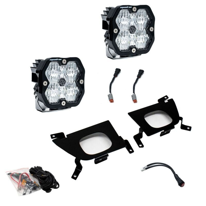 Baja Designs 19-22 Chevy 1500 / 20-22 2500/3500 Squadron Sport 2.0 Fog Pocket Kit (WC) - Clear