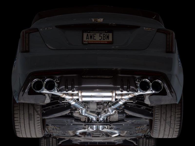 AWE Tuning 22-26 Cadillac CT5-V Blackwing SwitchPath Exhaust - Chrome Silver Tips