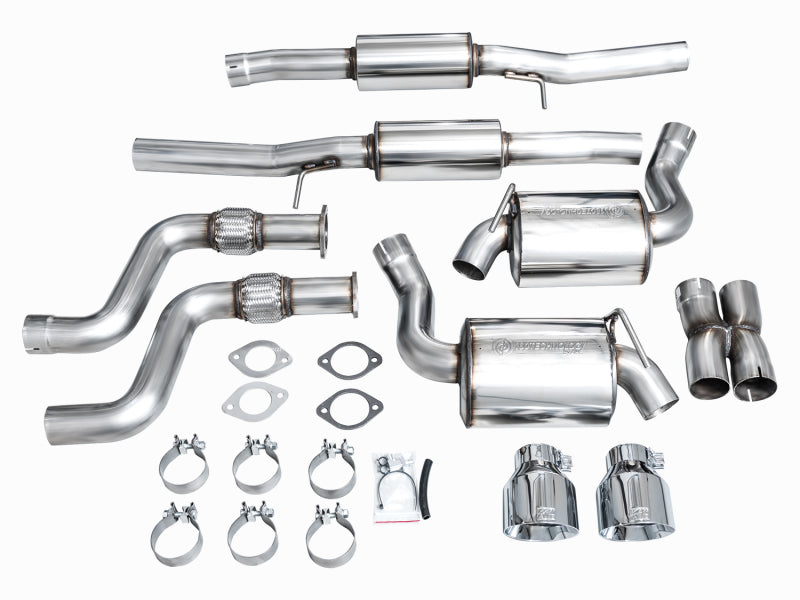 AWE Tuning 2023 Nissan Z RZ34 RWD Touring Edition Cat-Back Exhaust System w/ Chrome Silver Tips