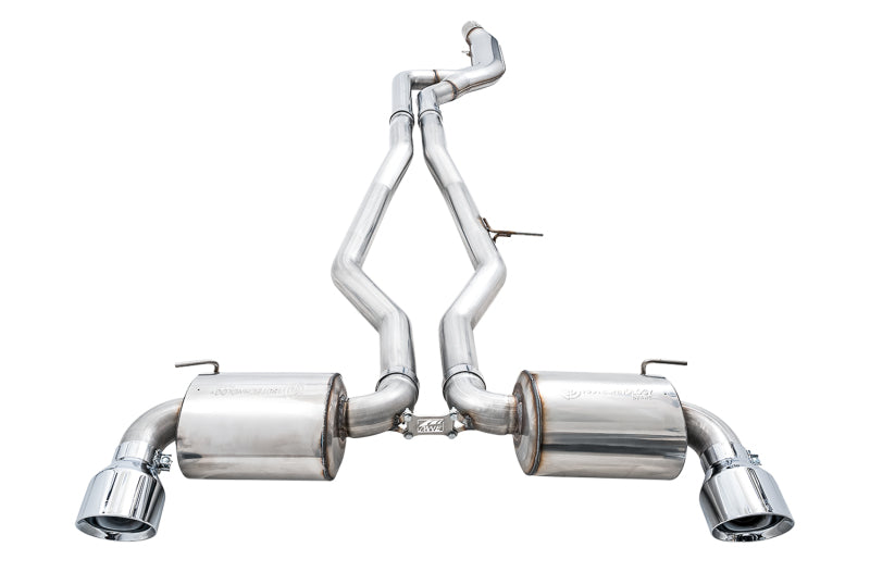 AWE Tuning 2020 Toyota Supra A90 Non-Resonated Touring Edition Exhaust - 5in Chrome Silver Tips