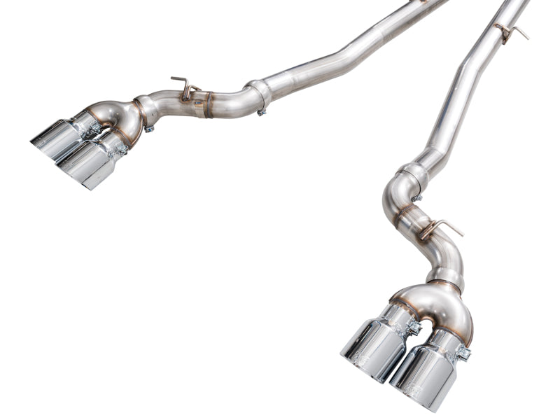 AWE Tuning BMW G90/G99 M5 Track Edition Cat-Back Exhaust - Chrome Silver Tips