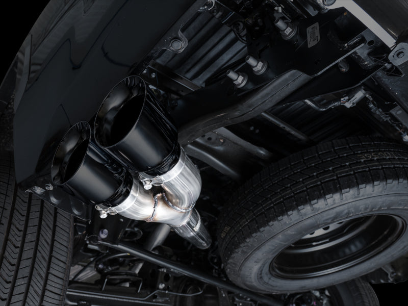 AWE Tuning 0FG Exhaust for 3rd Gen Toyota Tundra - Dual Diamond Black Tips