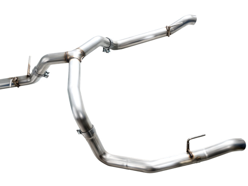 AWE Tuning 4th Gen GM 1500 5.3L 0FG Cat-Back Split Rear Exit (w/ Bumper Cutouts) - OE Tips