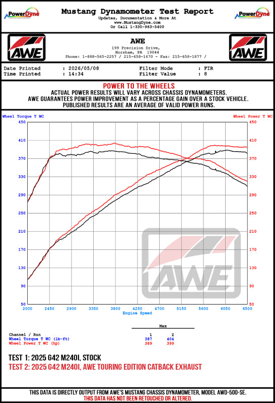 AWE Tuning 22-26 BMW M240i (G42) Touring Edition Exhaust - Diamond Black Tips