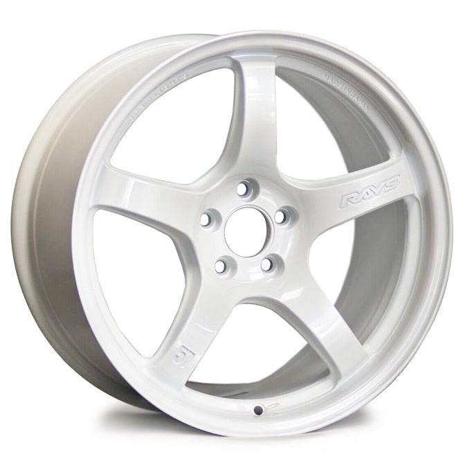 RAYS WHEELS 57CR 18x9.5 5-114.3 +38ET (CERAMIC PEARL WHITE) (CPP)