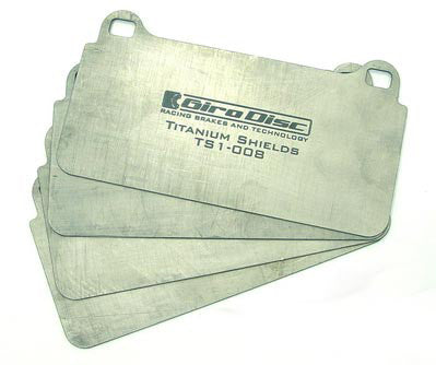 Girodisc Rear Titanium Pad Shields for Porsche 911 Carrera S/4S (996/997)