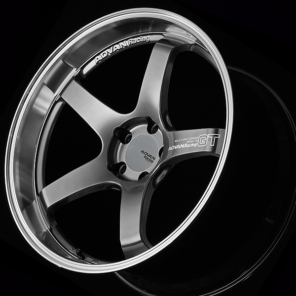 ADVAN RACING GT PORSCHE 19x9.0 5-130 55ET (MACHINING & RACING HYPER BLACK) (MHBP)