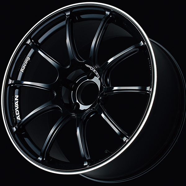 ADVAN RACING RZII 19x8.5 5-112 +45ET (RACING GLOSS BLACK & RING)